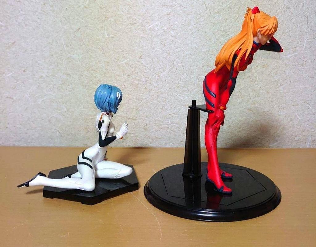 [USED] Evangelion Emotion Style Rei Ayanami Asuka Figure