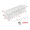 Acrylic Flower Vase Holder Long with Light Bar Modern Decorative Art for Living