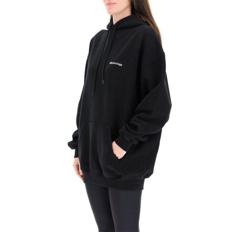 Balenciaga Bb Paris Hoodie 'Black' 578135TJV851070