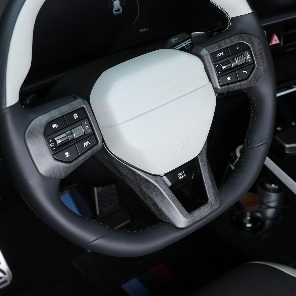 For Kia EV3 GT Line Interior Style Accessories 3pcs Car Steering Wheel Switch Button Trim Panel Frame Chin Cover LHD RHD