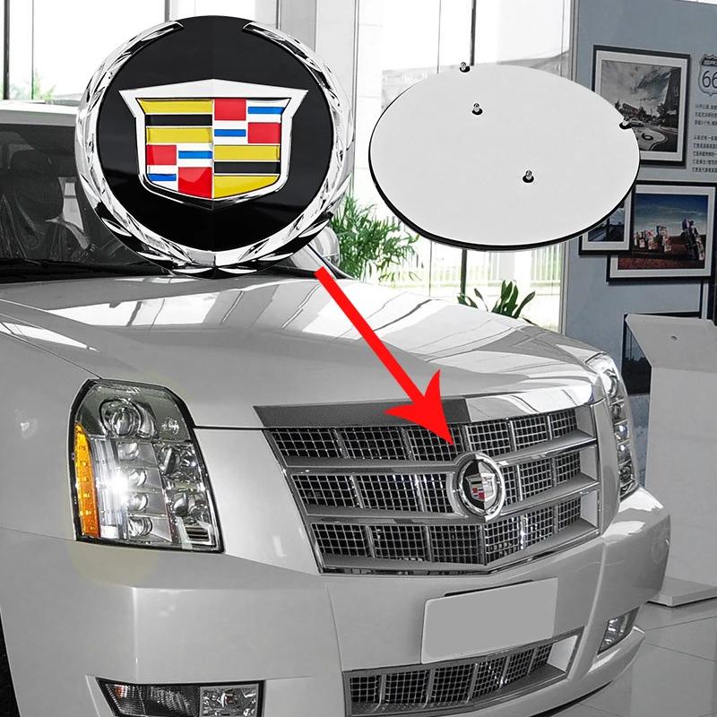 14.2CM Car Front Grille Center Emblem Badge Sticker for Cadillac Escalade 2007 2008 2009 2010 2011 2012 2013 2014 Accessories Dr7