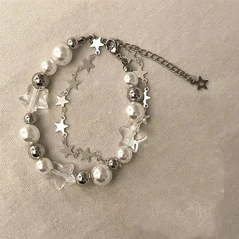 925 Silver Bracelet Partial Pearls Knots Bracelet for Women Fashion Luxury Design Bead Jewelry Charm Bracelet Gift