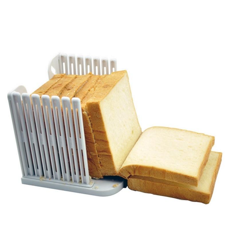 Bread Toast Sandwich Slicer Cutter Mold Maker Kitchen Guide Slicing Tools