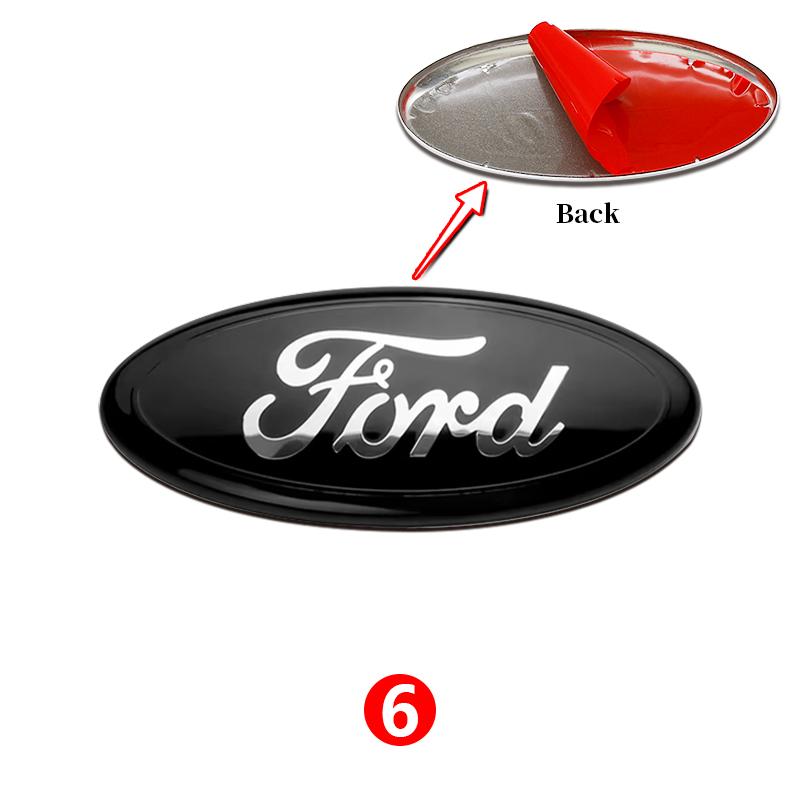 11,5cm Aluminium Frontgrill Heckklappen-Emblem Abdeckung Für Ford Focus MK3 MK2 Mondeo S-MAX Kuga Fiesta Ranger Auto Tuning