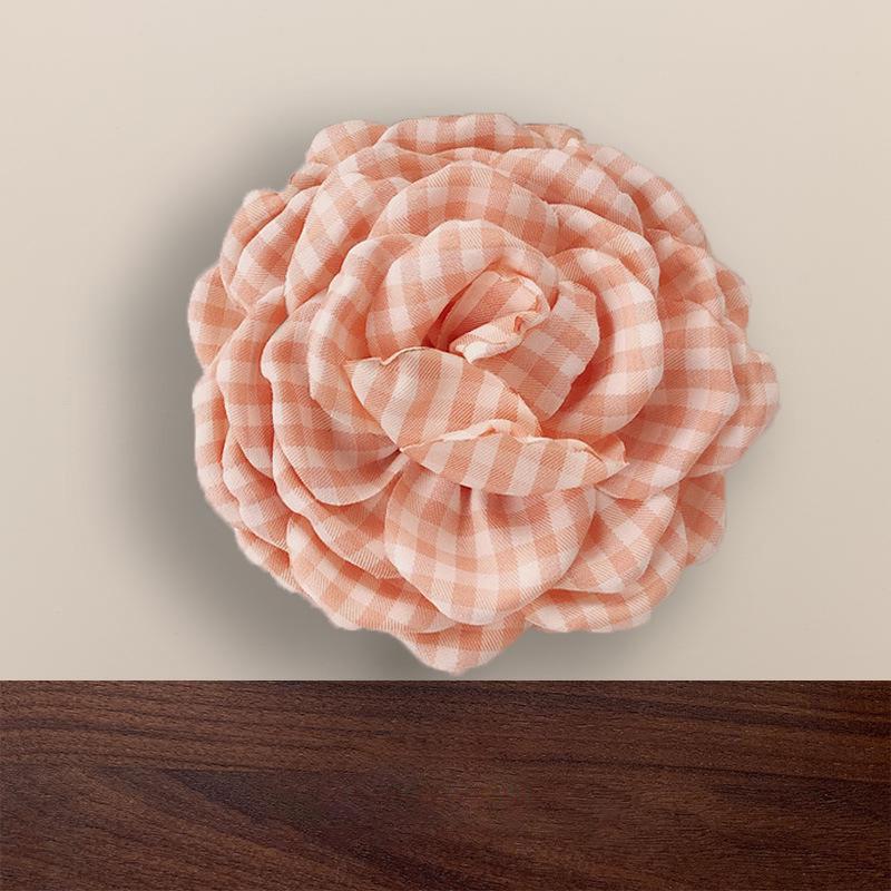 Große Farbverlauf Seidenrose Haarspange - 3D Blumendesign für Frauen, Perfekt für Fotos am Meer