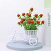 Simulation Flower Decorations Rattan Flower Basket Tricycle Bicycle Model Home Garden Wedding Party Decoration Romantic And Cute