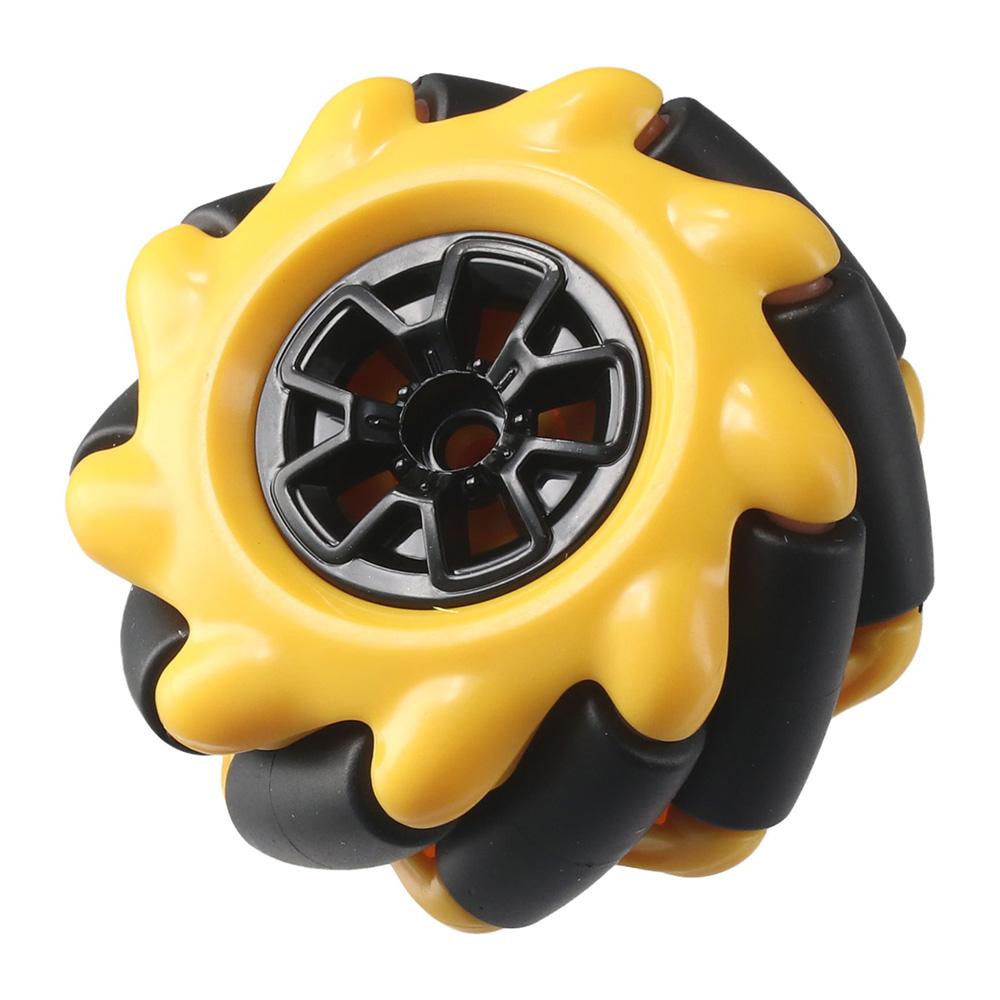 1Pc Useful Plastic Mecanum Wheel Yellow 48mm Omni-Directional Wheel DIY Toy Components for TT Motor Arduino DIY Robot Car