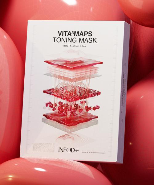 Infodplus Vitamaps Тонизирующая маска 5 шт. NONE