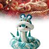 Of Year The Snake Mascot Blue Plush Toy Cartoon Stuffed Doll Decoration Gift