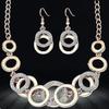 Jewellery Sets for Women Crystal Studded Necklace Jewellery Set Bracelet with Earrings For Girls/Women