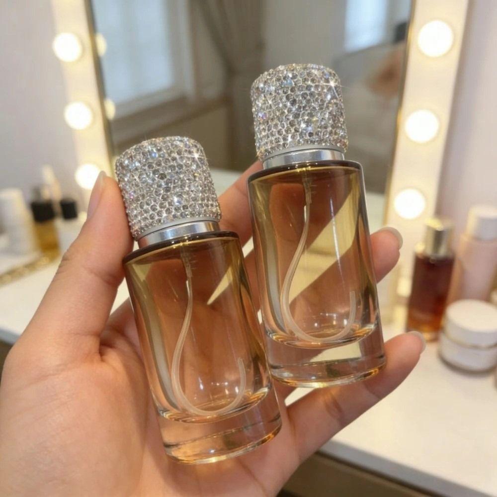 30ML Rhinestone Perfume Bottle Exquisite Refillable Spray Bottle Perfume Dispenser  Travel Supply