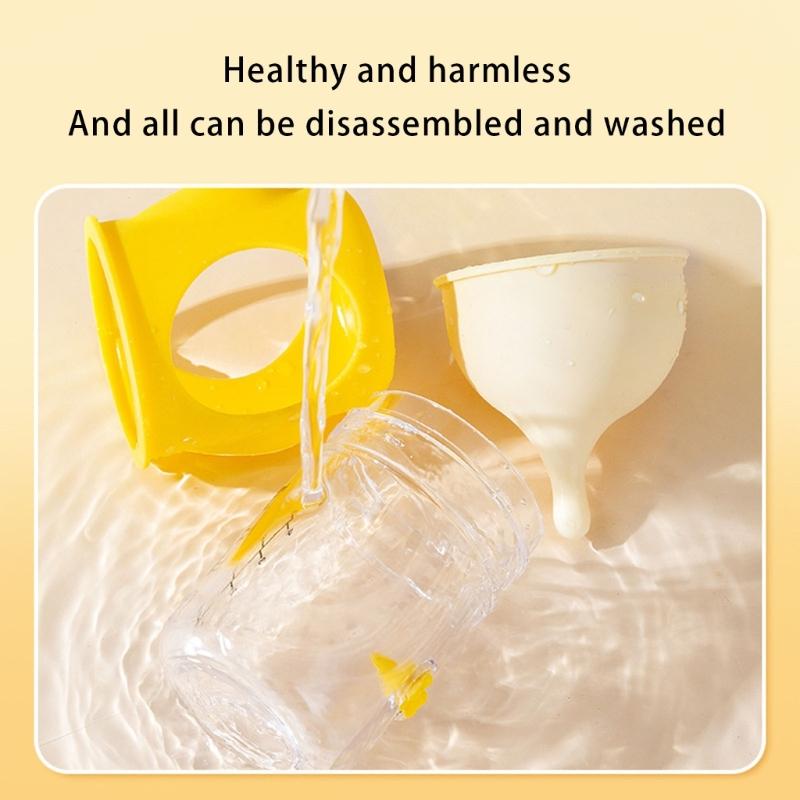 Practical Animal Feeding Bottle with Clear Scale and Silicone Nipples Accessory for Newborns Kittens Puppies 80ml