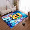 Colorful Cartoon Character Carpet with Crystal Background Decorative Rug Suitable for Use As an Anti-slip for Living Room Bedroom Sofas