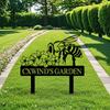Metal Garden Sign Bee Decor Yard Art Personalized Gift
