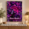 Gengar Custom Name Diamond Painting Personalized 5D Full Drill DIY Diamond Art Home Decor