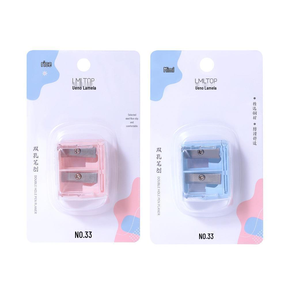 

Latin America Dual-Hole Pencil Sharpener for Eyebrow, Lip & Eyeliner Pencils Single Pack