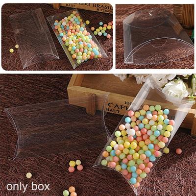 50pcs/set Party Wedding Favors Present Pocket Cookie Pouch Candy Boxes Gift Bag Pillow Shape