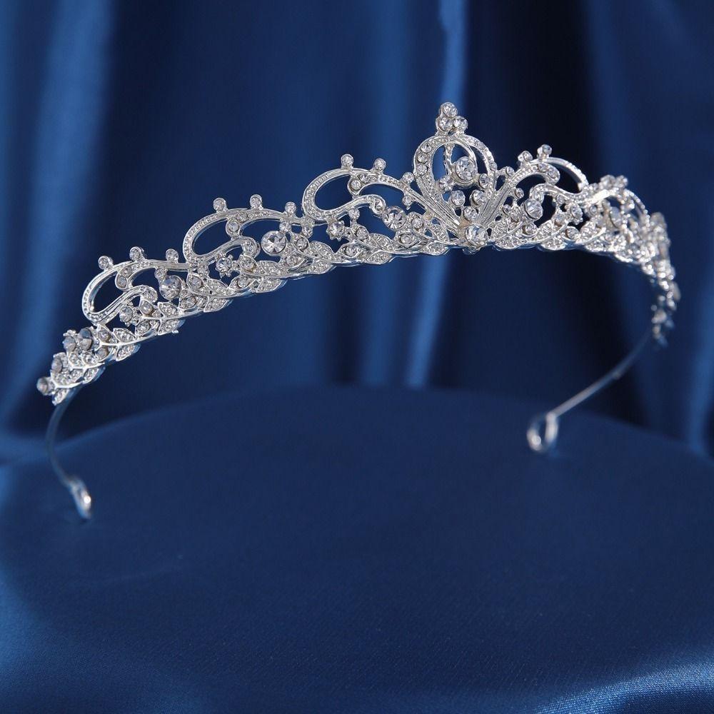 Zircon Rhinestone Headband Vintage Princess Crown Fashion Bridal Tiara  Wedding