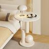 Cream style creative sofa side table, living room small round table, creative coffee table or small round dining table.