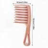 Double Row Big Tooth Comb Wide Tooth Ladies Special Perm Curly Plastic Large Fluffy Long Hair Styling Comb Salon