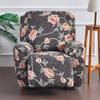 Blumendruck Liegesofabezug Spandex Stretch Sesselbezüge Nordischer Sofabezug für Wohnzimmermöbelschutz