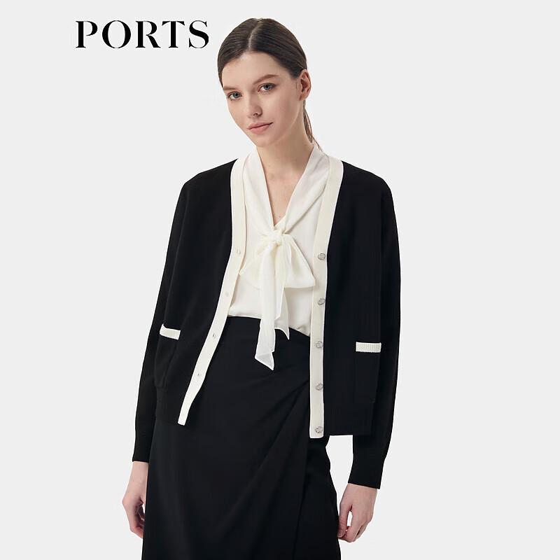 

PORTS Женский пуловер из 100% шерсти с круглым вырезом XS