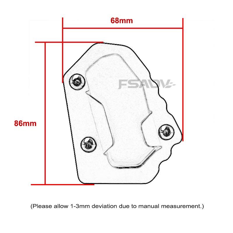 For BMW R1300GS R 1300 GS ADV Adventure R1300 GS1300 2023 2024 Kickstand Foot Side Stand Extension Pad Support Plate Motorcycle