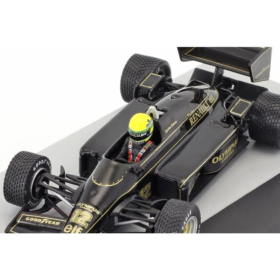 scale F1 diecast model car Portuguese Grand Prix 1985 Ayrton Senna Lotus Renault Ayrton Senna Team John Player Special Winner 1/43 [Lotus 97T] [Used]