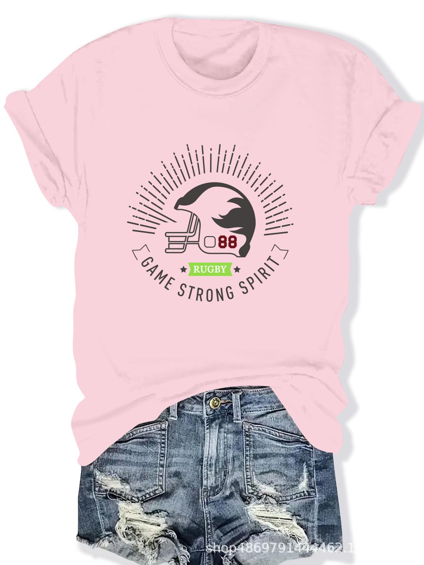 

Женская модная футболка с круглым вырезом для трансграничной торговли XL