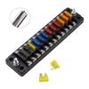 1 Unit 12 Boxes Fuse Box Fuse Marine Led Indicator Fuse Panel Cover and Fuse Automatic Replacement Fuse Block Directed Copper Screw