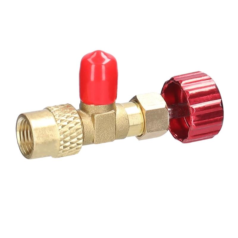 Connector Charging Valves Connector R22 R410 Air Conditioner Safety Valves Connection Adapter