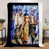 "Bad Bunny Collage Art Blanket" Patterned Flannel Blanket Perfect for the Bedroom Living Room, Sofa, or a Little Nap