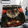Dark and Terrifying Animals Print Flannel Blanket,High quality Comfortable for All Seasons,Home Decor,Warmth and Comfort,Perfect for Christmas Gifts