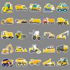 50 Construction Vehicle Graffiti Stickers for Kids' Decor & Journals