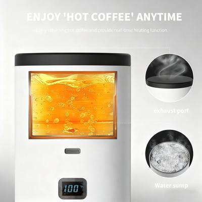 Machine à café portable sans fil pour le camping et la voiture Affichage numérique Cafetière portable 3 en 1 Café Machine à expresso portable