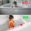 Splash Guard For Bathtub, Silicone Bath Tub Splash Guard For Kids, Bath Play Toy Holder Storage For Toddlers Baby