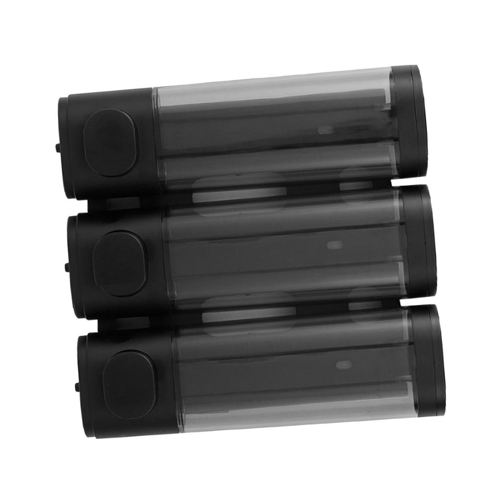 3 Chamber Shower Soap Dispenser 3x300ml Capacity Wall Mounted Shampoo and Conditioner Dispenser for Hotel Gym Club