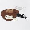 Simple Cute Acrylic Cat Car Keychain Pendant Backpack Pendant Cartoon Daily Versatile Hanging Jewelry Accessories