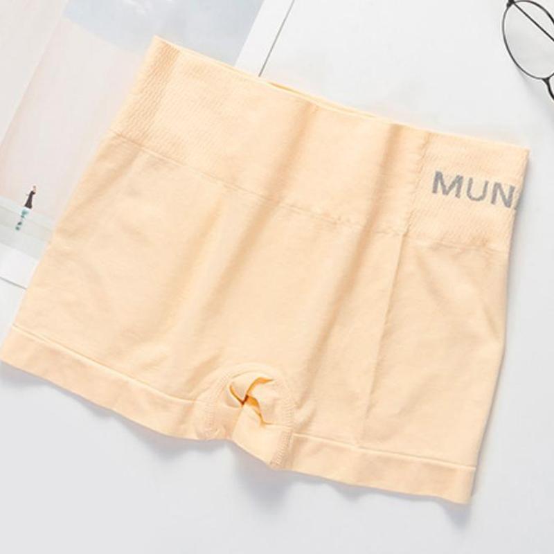 Women Seamless Mid Waist Boxer Briefs Shapewear Hip Lifting Pants Underwear