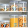 Transparente Vorratsgläser mit großem Fassungsvermögen und Verschluss, feuchtigkeitsdichte Küchen-Aufbewahrungsboxen für Müsli, luftdichtes Lebensmittelglas aus Kunststoff