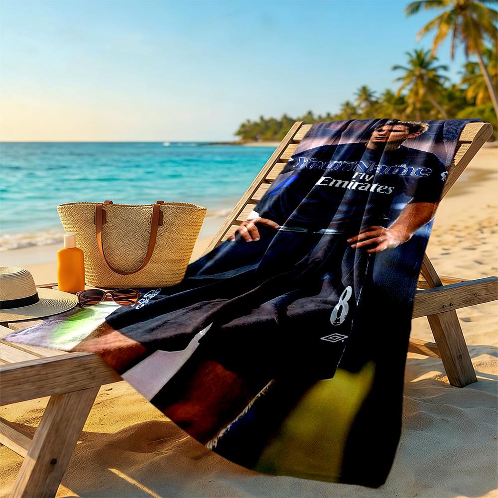 Chelsea Customize Your Name Beach Towel Soft Durable Quick-Dry Ideal for Travel Outdoor Swim Pool Yoga Surf Camping Hiking Gym Gift Holiday