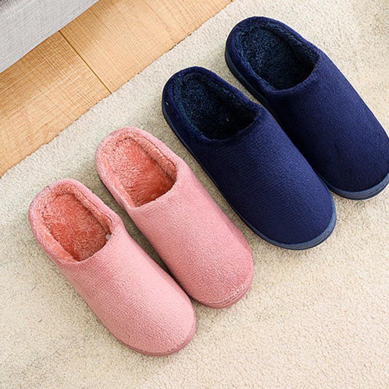 Хлопковые тапочки женские осенние и зимние домашние нескользящие утолщенные тапочки — фото 4