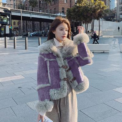 Winter New Imitation Lamb Fur Coat Women's Fur Fur Body Locomotive Suit Small Thickened Top Trendy