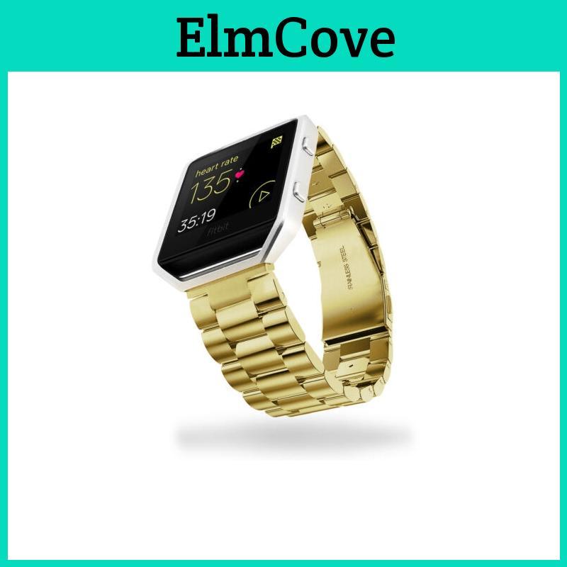 Elegant Stainless Steel Band For Fitbit Blaze With Durable Mesh Design And Interlock Clasp