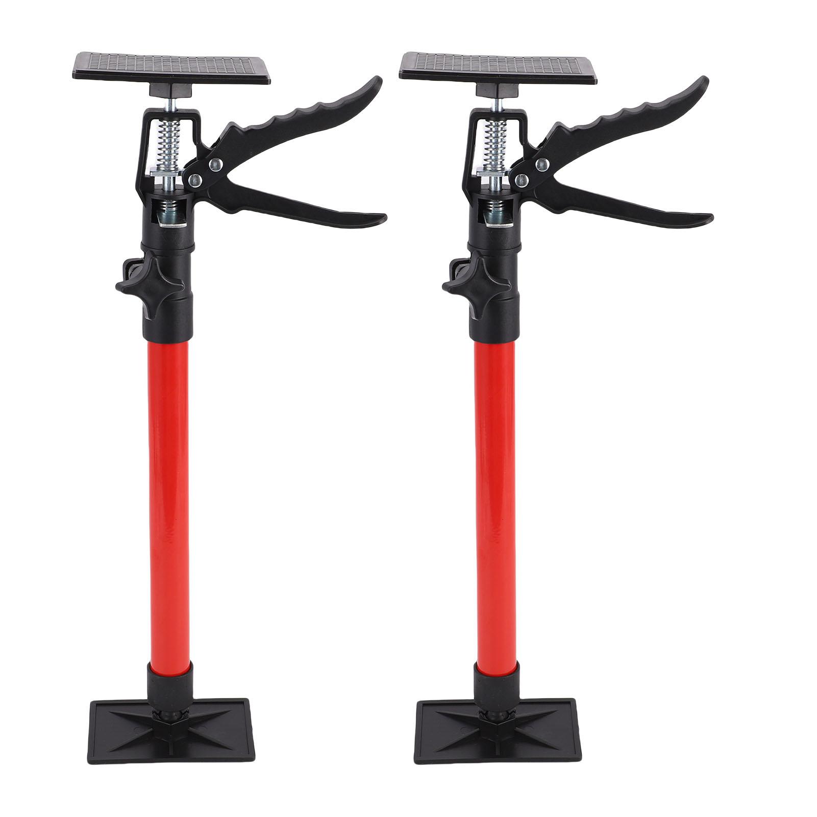 

2 Sets Cabinet Jacks 50 115cm Telescopic Support Pole Bracket for Ceiling Cabinet Cupboard Installation Red