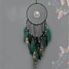 Drömfångare Handvävd Vindspel Påfågelsfjäder Ljusande Pärlor Väggprydnad Födelsedag Semesterpresenter Heminredning Hantverk