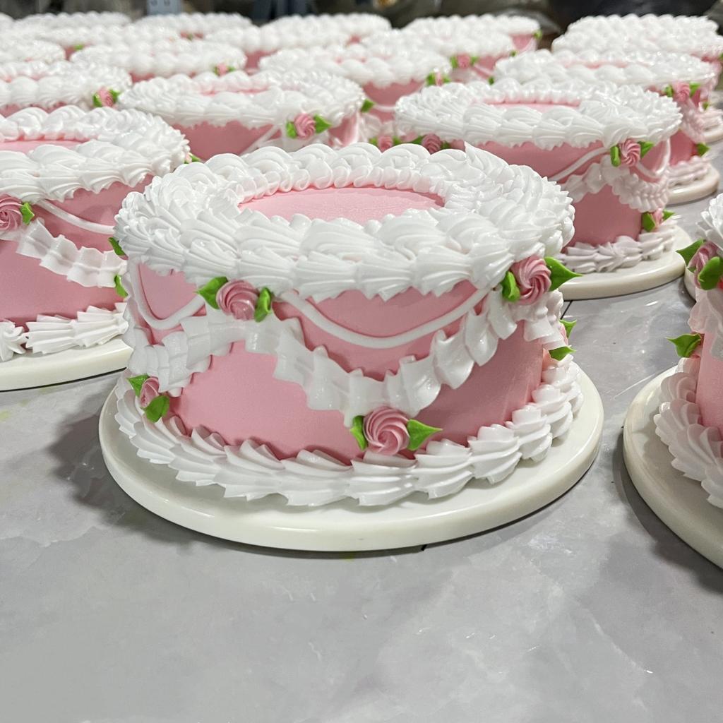6 Inches Heightened High Simulation Cake Mode New Net Red European Fruit Birthday Fake Cake Plastic Window Sample Display