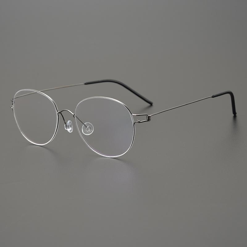 Denmark Brand Air Titanium Glasses Frames Men Thin Rim Screwless Eyewear Eyeglasses Women Morten Round Square Oval Korean Design