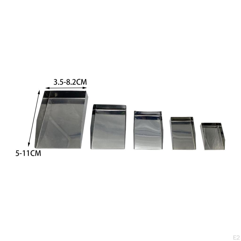 5 Pieces Gemstone ,Square ,Diamond Without Handle ,Mini Size, Spade Gemstones Tools for