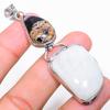 Rainbow Moonstone, Tiffany Stone 925 Sterling Silver Jewelry Pendant 2.84"